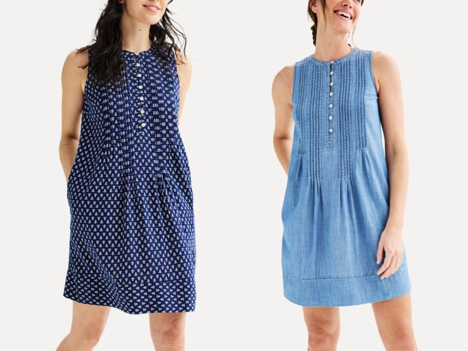 WOmen wearing different dresses from Kohls-5