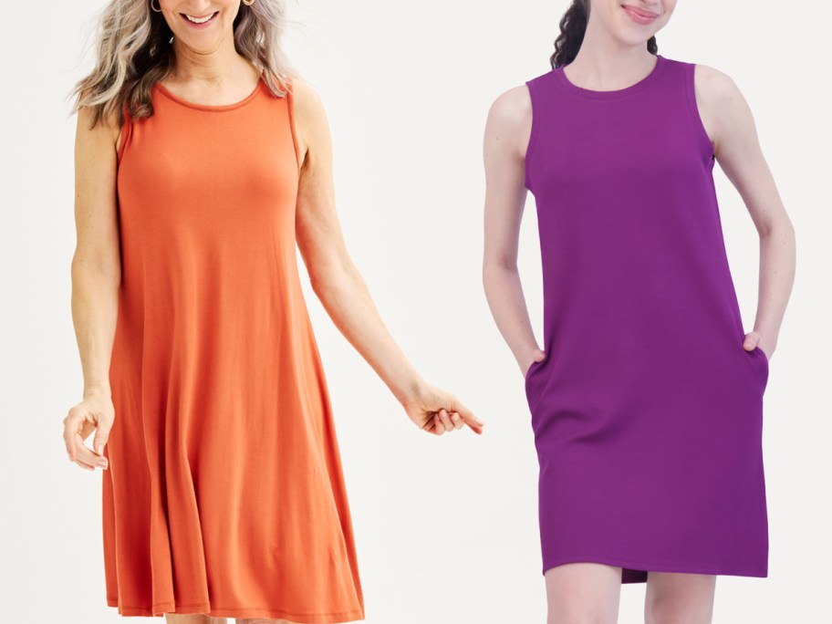 WOmen wearing different dresses from Kohls