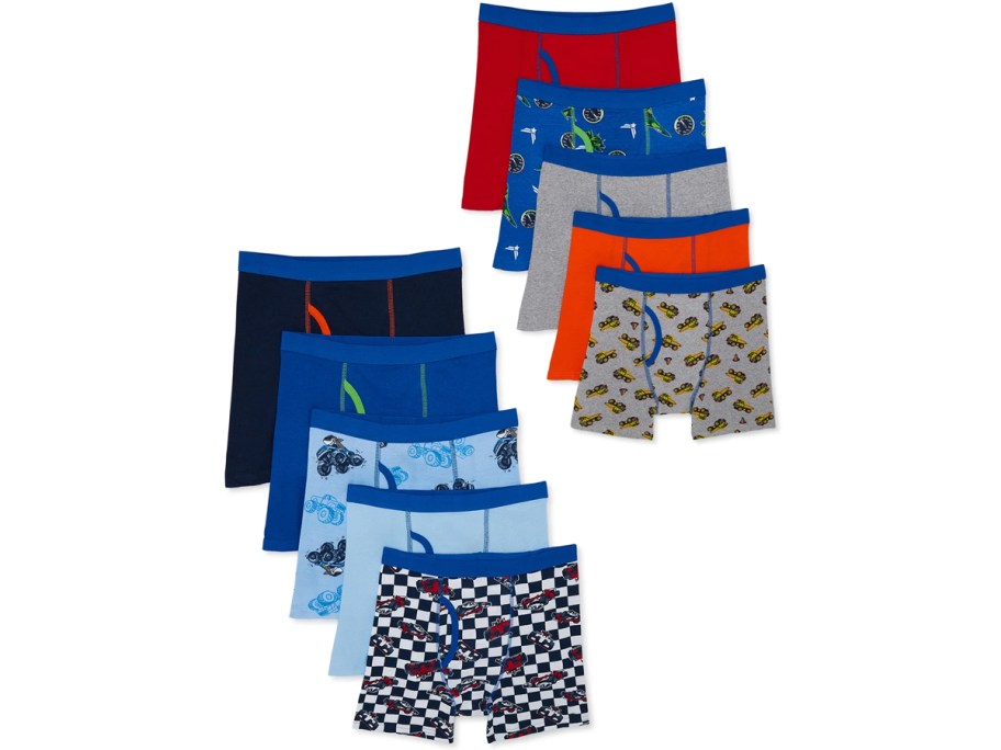 Wonder Nation Boys Underwear Soft Cotton Boxer Briefs