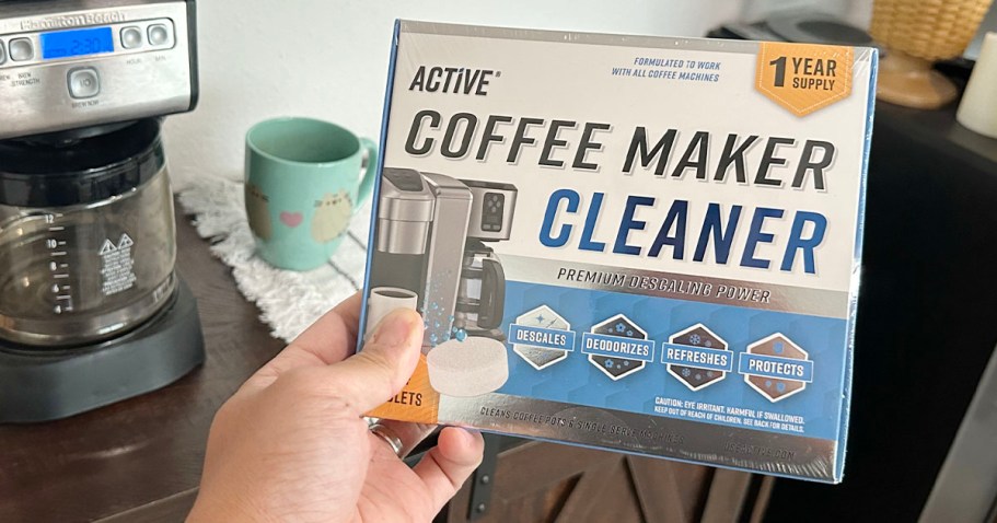 Active Coffee Maker Cleaner Just $12.97 Shipped for Prime Members | One-Year Supply for All Your Machines