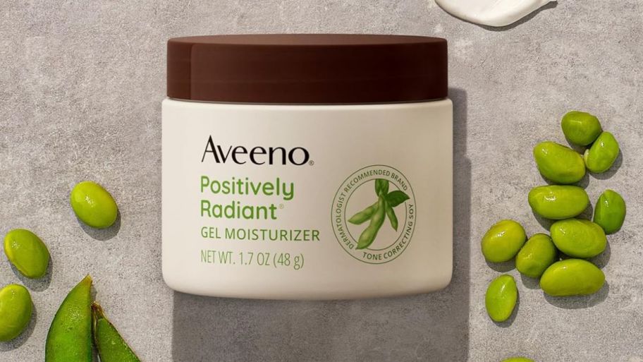 a jar of aveeno daily gel moisturizer