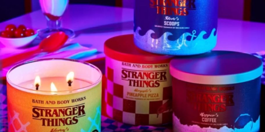 NEW Bath & Body Works Stranger Things 3-Wick Candles On Sale