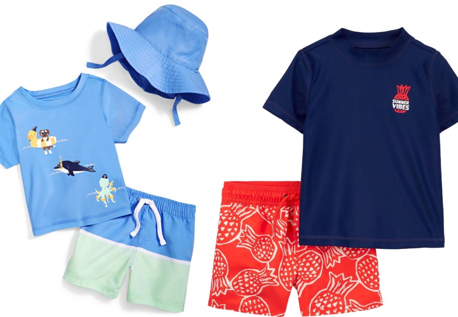 boy bathing suit sets