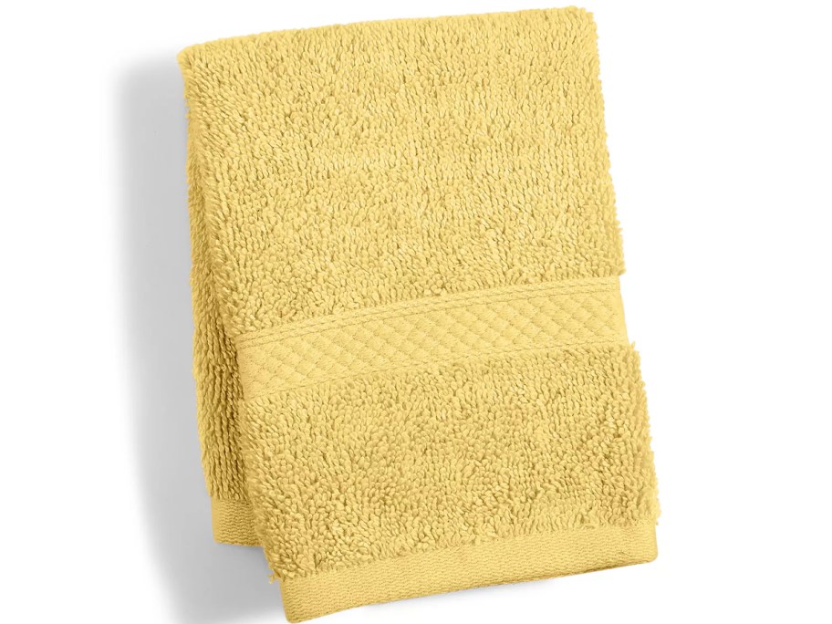 yellow folded towel