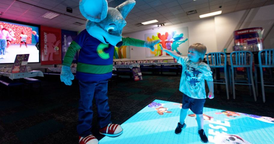 Chuck E. Cheese 60-Minute Unlimited Play Pass ONLY $19.99!