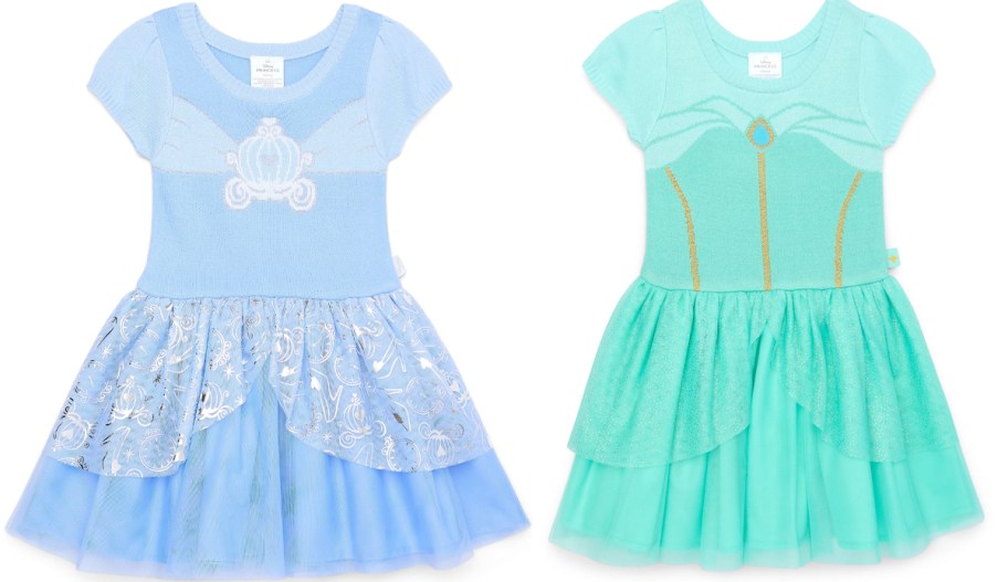 cinderella and jasmine dresses