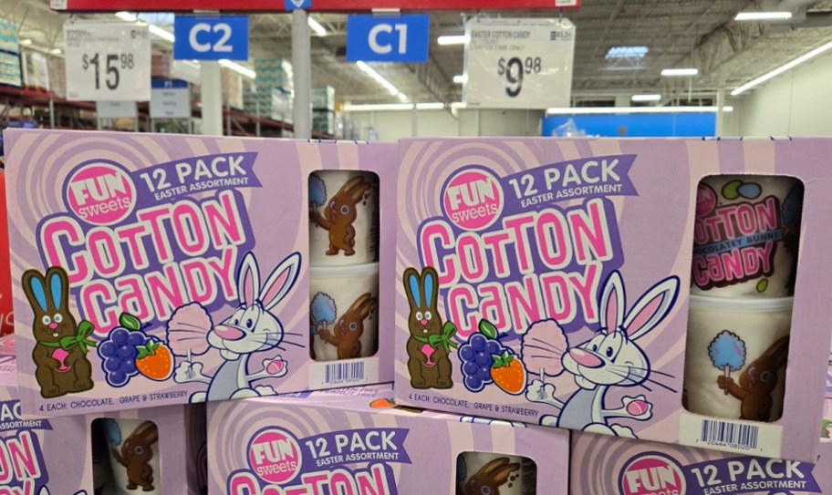 two boxes of cotton candy