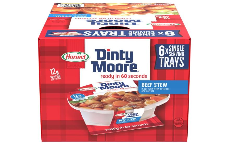 dinty moore 6 pack of meals on white background