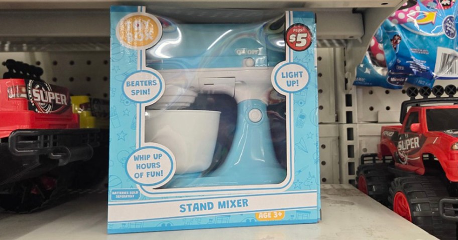 blue toy stand mixer