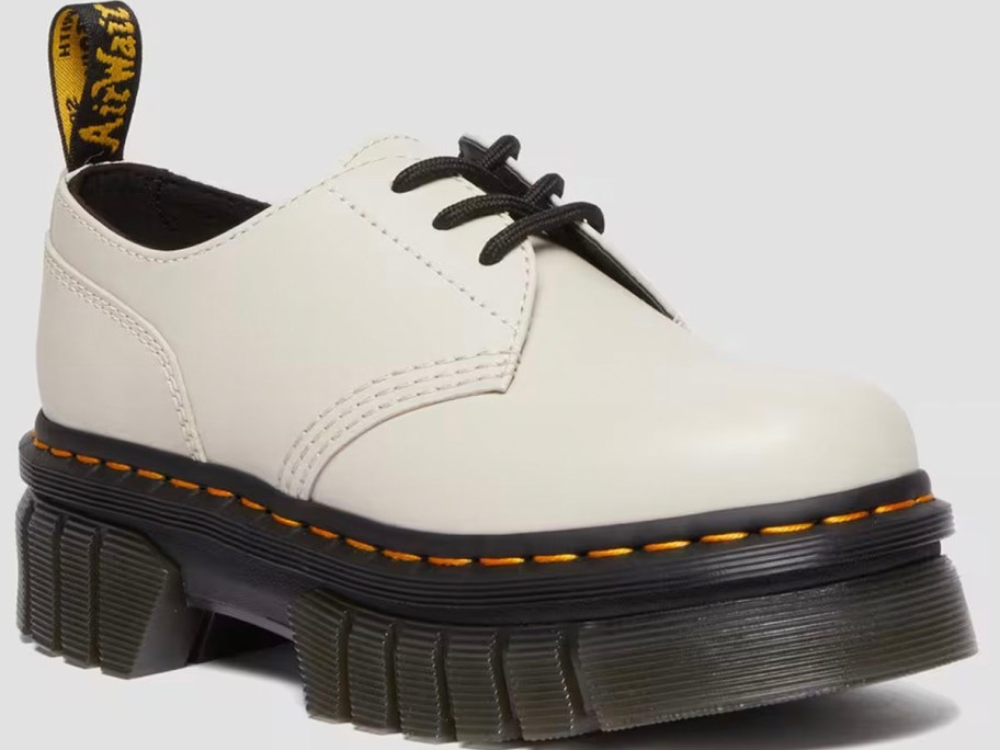 white platform dr marteens shoe