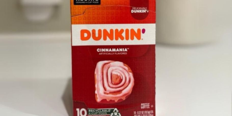 Dunkin’ Cinnamania K-Cups 60-Count Just $19.48 Shipped on Amazon (Only 32¢ Each)