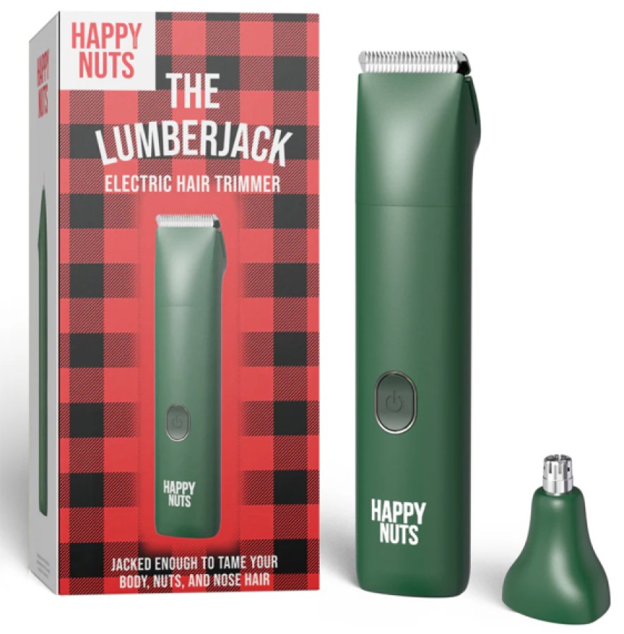 happy nuts men's lumberjack trimmer and box