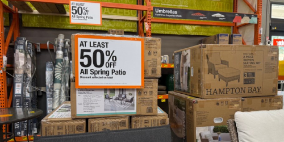 We Spotted HOT Patio Clearance at Home Depot