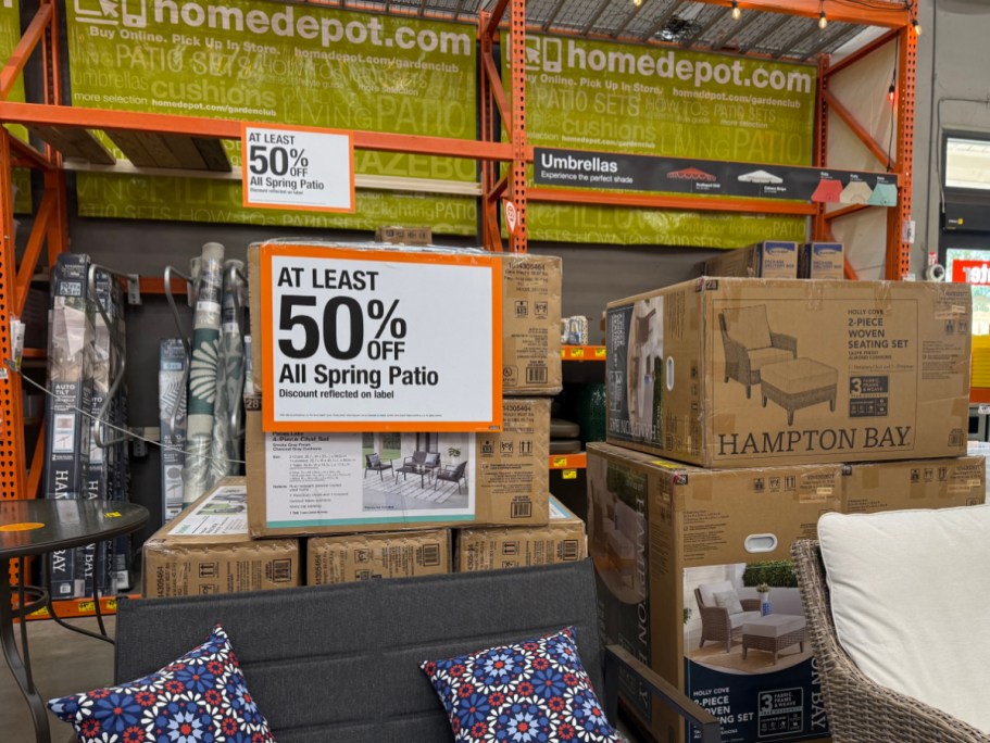 We Spotted HOT Patio Clearance at Home Depot