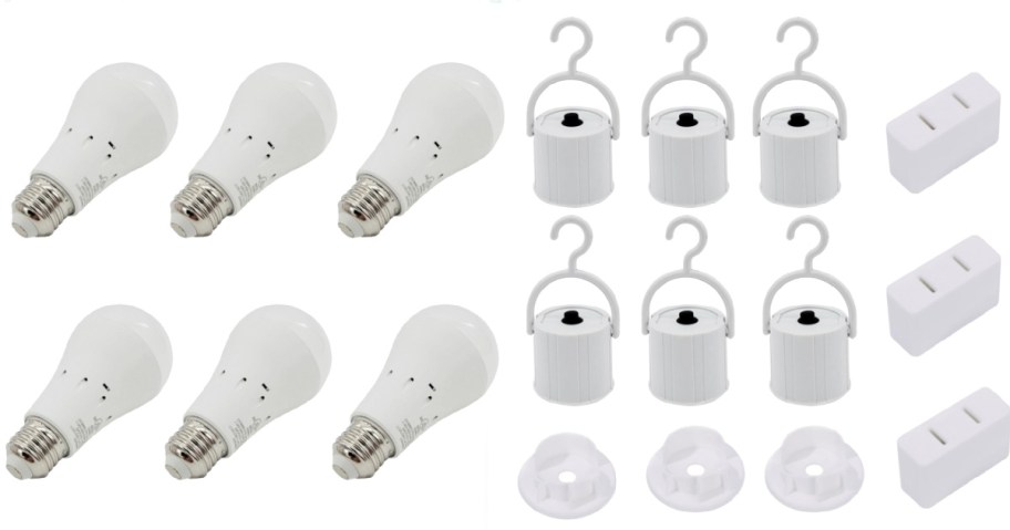 light bulbs and power caps