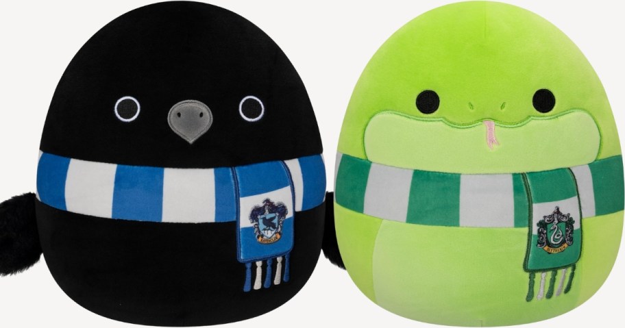 hufflepuff and slytherin squishmallows