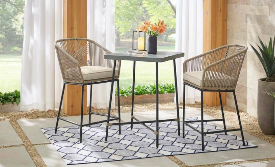 Up to 75% Off Home Depot Patio Furniture | Wicker Bistro Set Only $249 Shipped (Reg. $719)