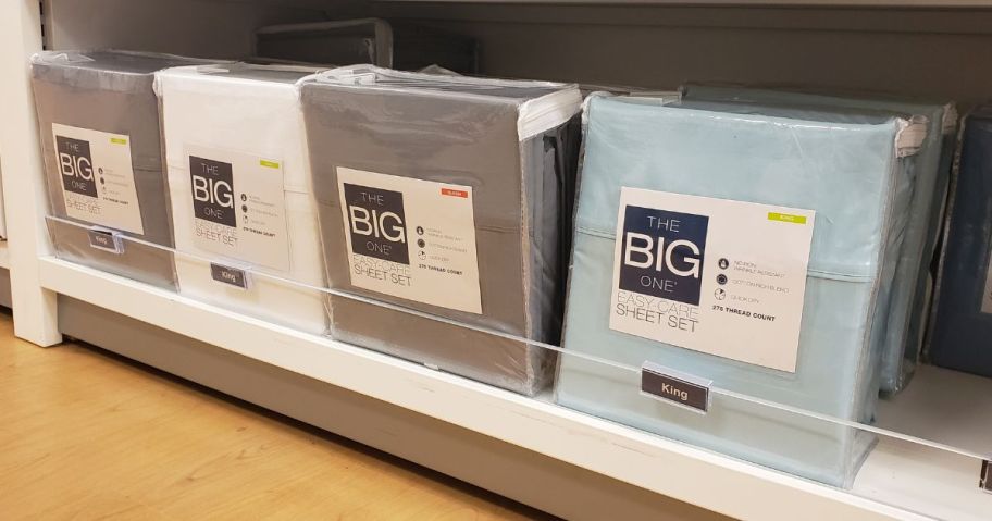 kohl's big one sheet sets in store