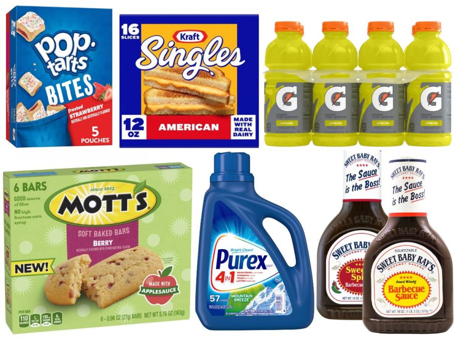kroger mega sale items part 2 on white background for 7-5