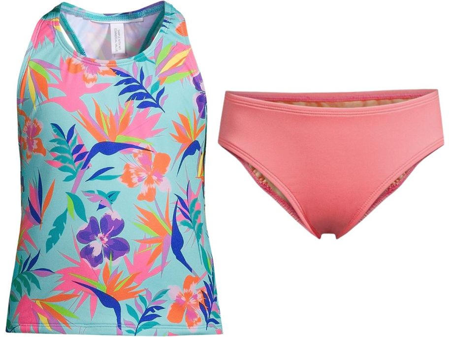 lands end girls swimwear pieces stock images