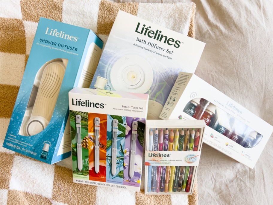 many lifelines products in a pile