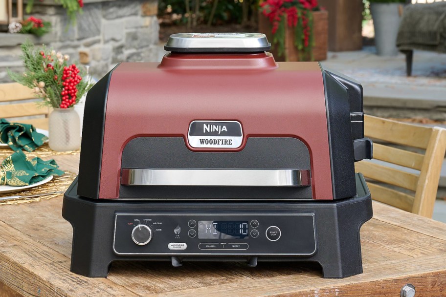 red ninja outdoor grill