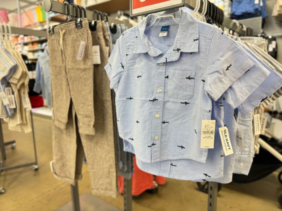 old navy boys clothing in store