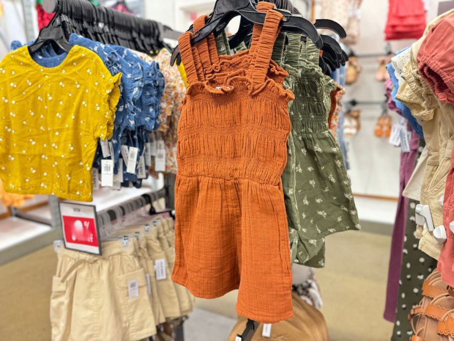 old navy girls clothing in store