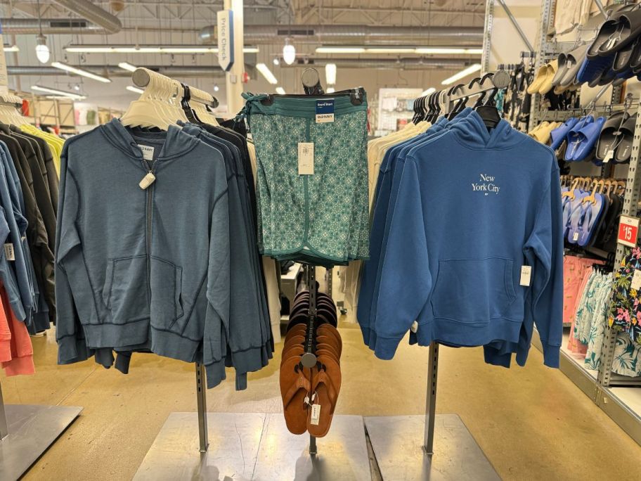 old navy mens clothing in store