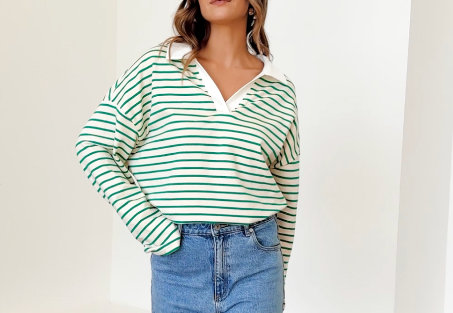 Oversized Striped Long-Sleeved Shirt Just $12.49 on Amazon (Free People Vibes for Less!)