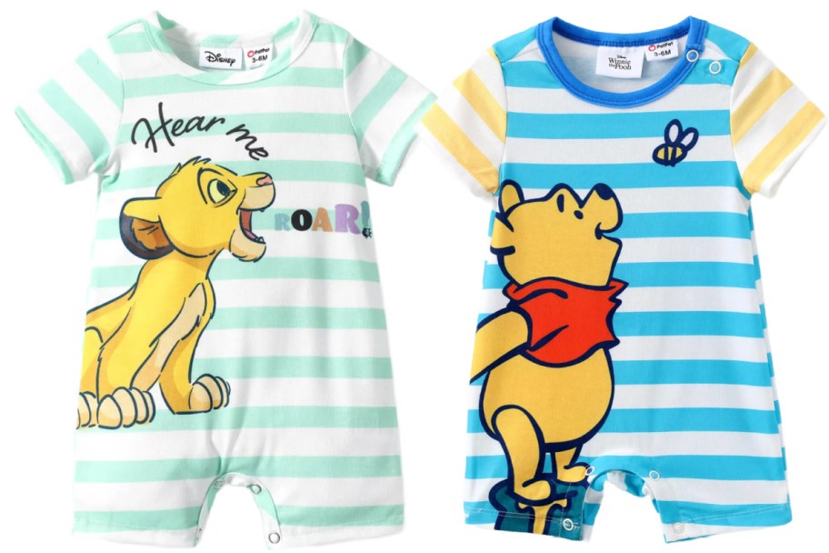 simba and pooh bear baby romoers