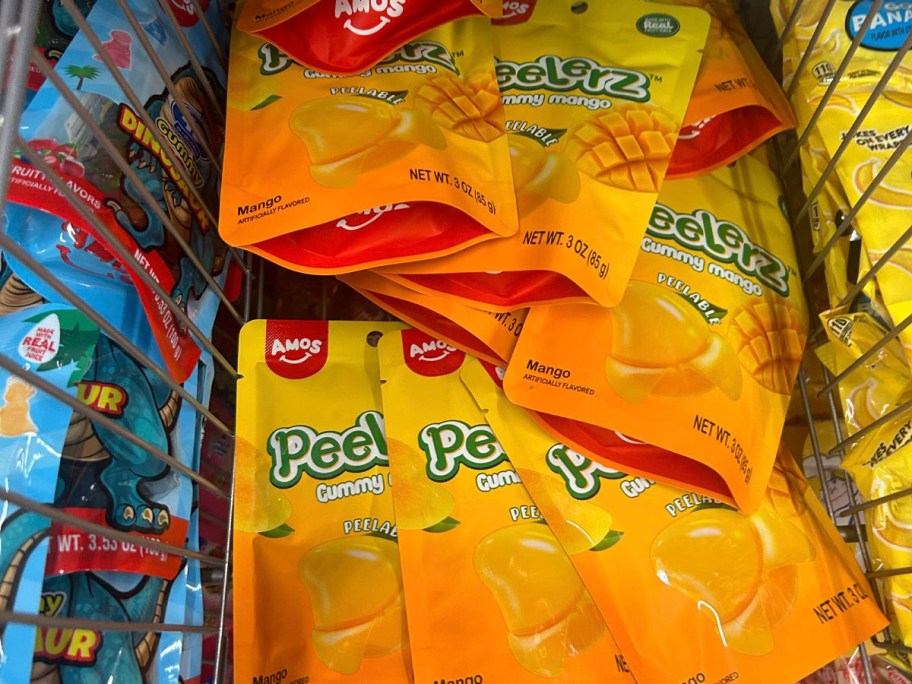 peelerz gummy candy bags sitting in bin 