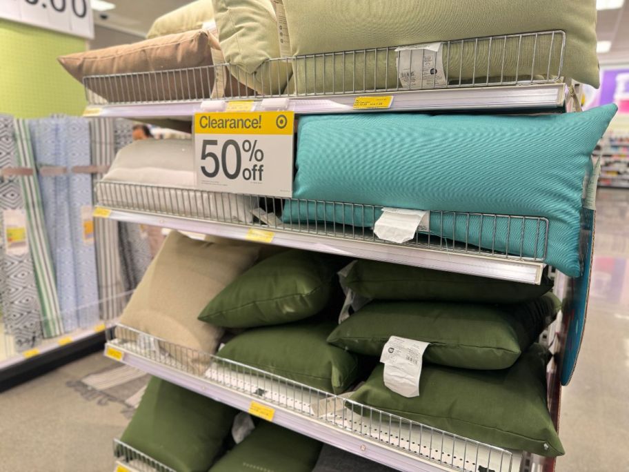 Threshold Solid Woven Rectangular Outdoor Lumbar Pillows in store