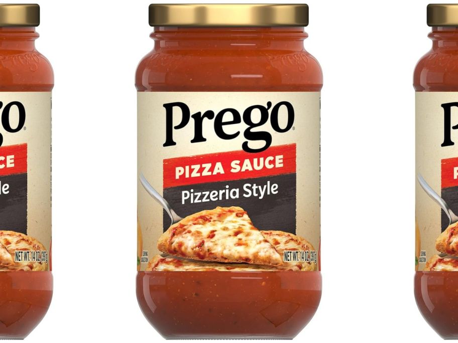 Prego Pizzeria Style Pizza Sauce, 14 OZ Jar stock image