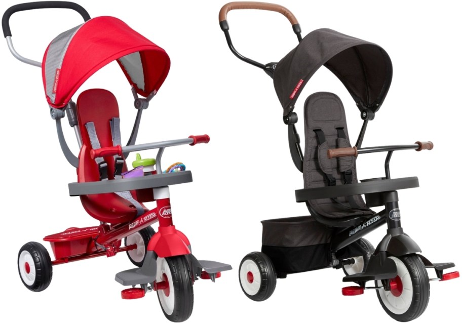 two radio flyer stroll n trike ride ons