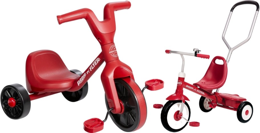 a tricycle and a stroll n trike