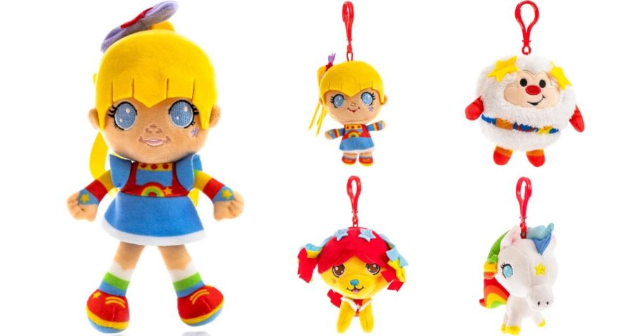 rainbow brite plush and keychain clips