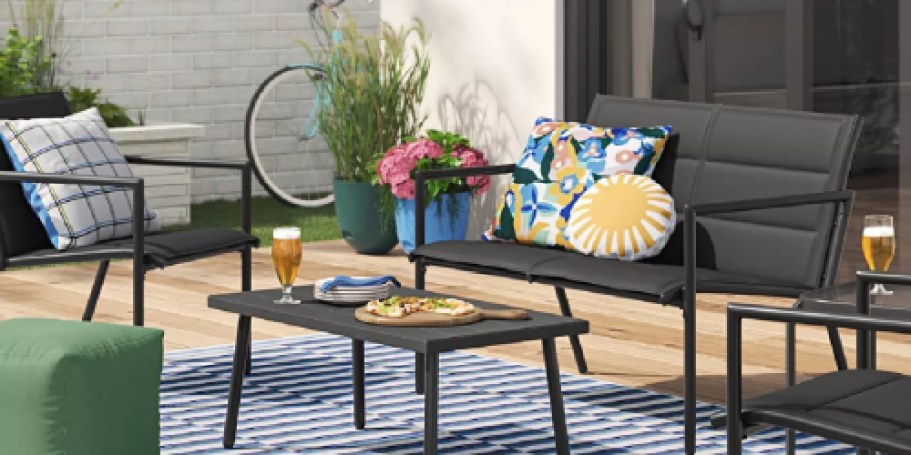 Room Essentials 4-Piece Patio Set Only $225 Shipped on Target.com (Reg. $375)