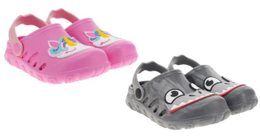sams club members mark kids clog shoes stock images