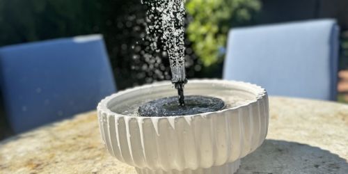 Solar Tabletop Fountain Just $13.99 on Amazon