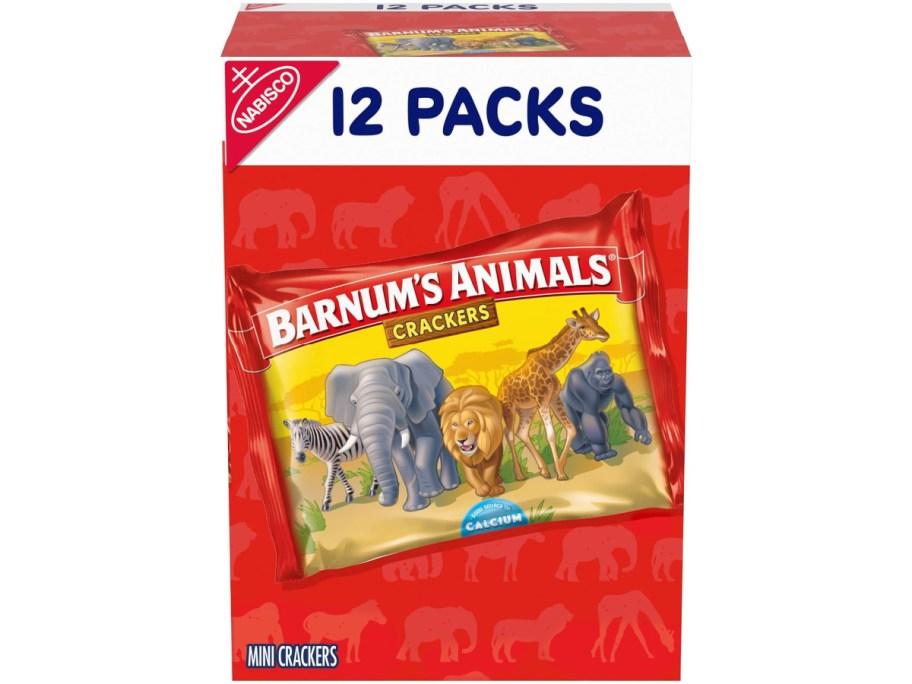 stock image of Nabisco animal crackers 12 pack