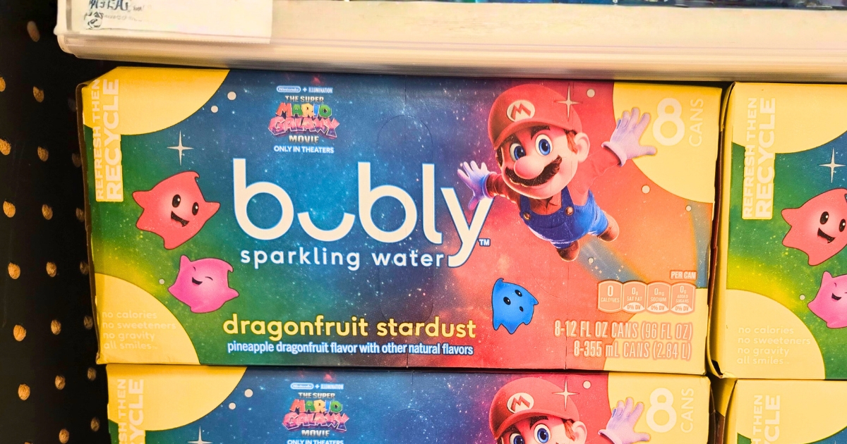 Power Up with NEW Super Mario Bubly Flavors at Target