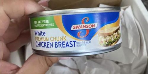 Swanson Premium Chunk Chicken Breast Cans 10-Count Only $23 on Amazon (Just $2.30 Each)