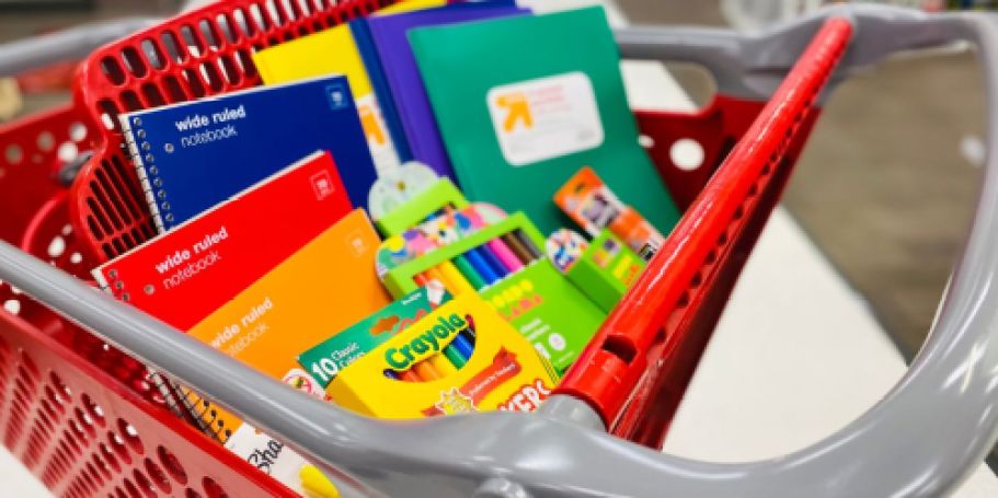 Target School Supplies from 15¢ | Save on Crayons, Folders, Notebooks, & More!