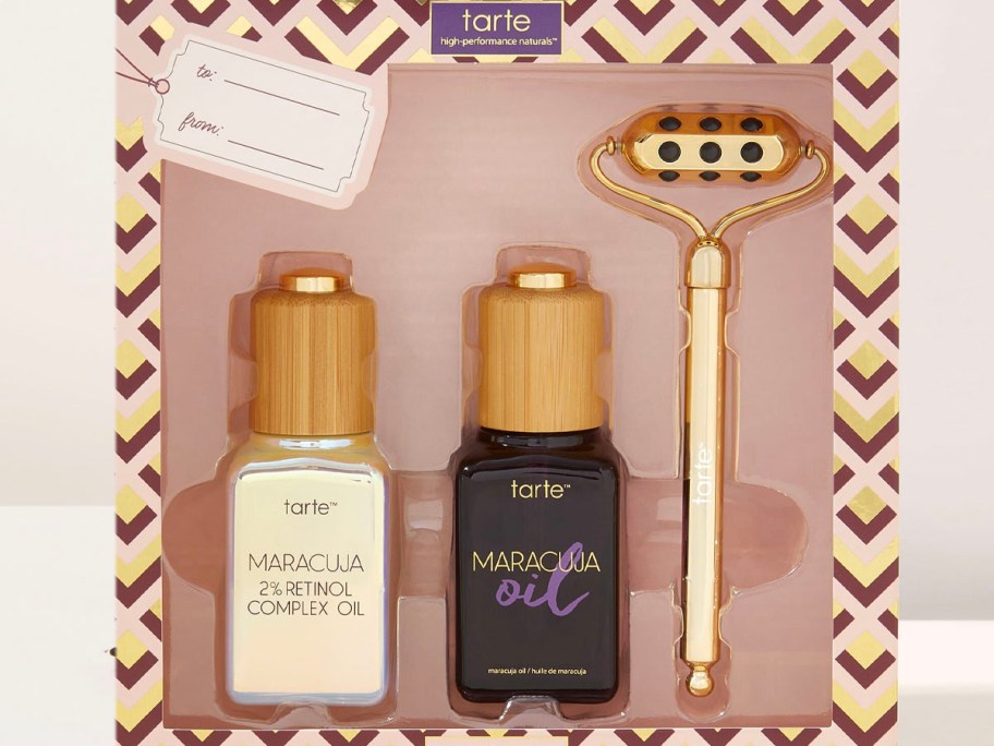 maracuja oil set with roller in box