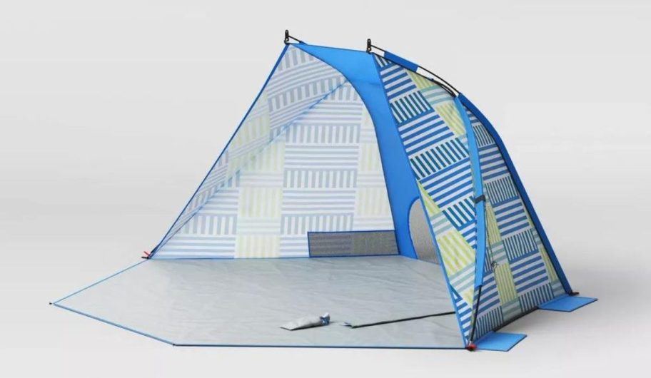 Sun Squad 88" x 102" 2-Person Beach Shelter Tent stock image