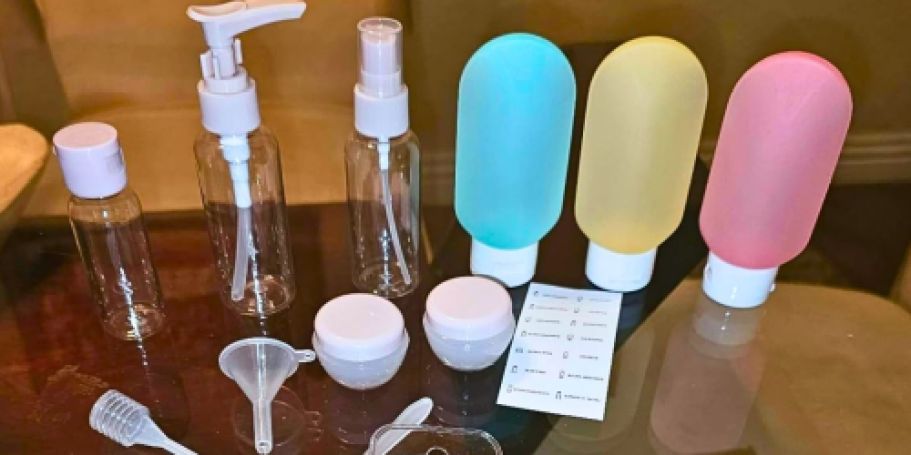 Toiletry Travel Bottles 12-Piece Set Only $5.49 on Amazon