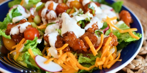 This Copycat Wingers Chicken Sticky Fingers Salad is Amazing!
