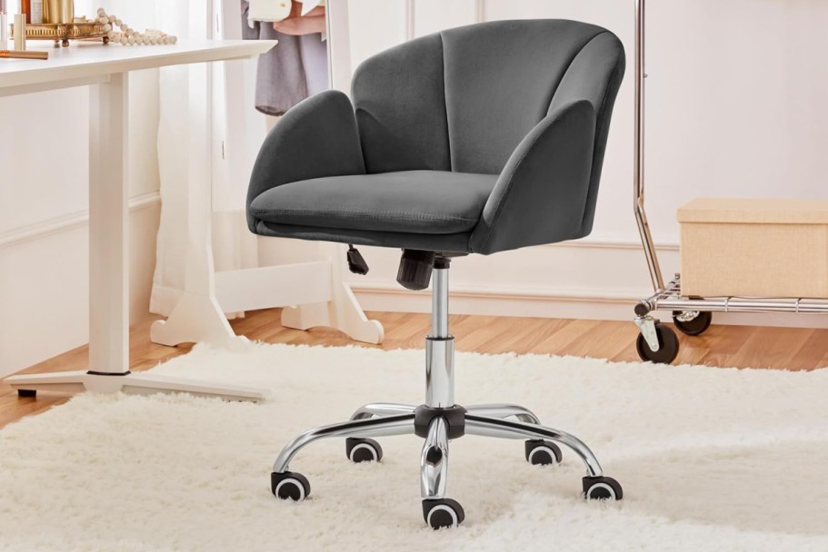 Velvet Office Chair Only $67 Shipped on Amazon (Swivels & Tilts!)