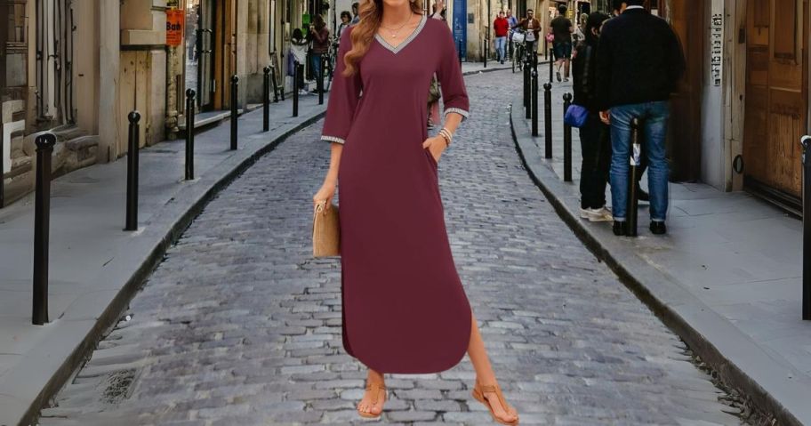 Women’s Maxi Dress Only $10 on Amazon (Reg. $29) | It Even Has Pockets